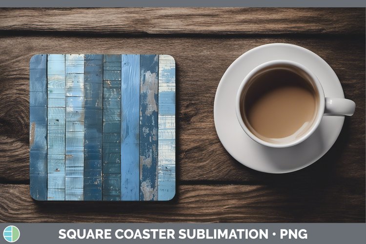 GorgeousBlue Square Coaster design.