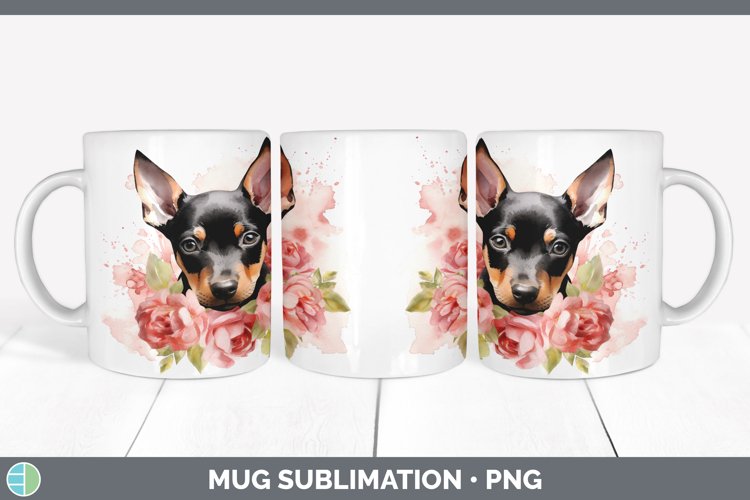 GorgeousCartoon Watercolor Mug Wrap design.