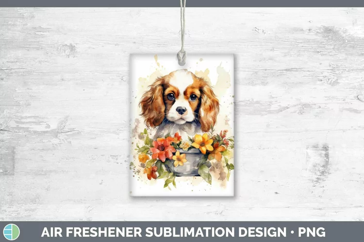 Watercolor Dogs Cavalier King Charles Spaniel Air Freshener