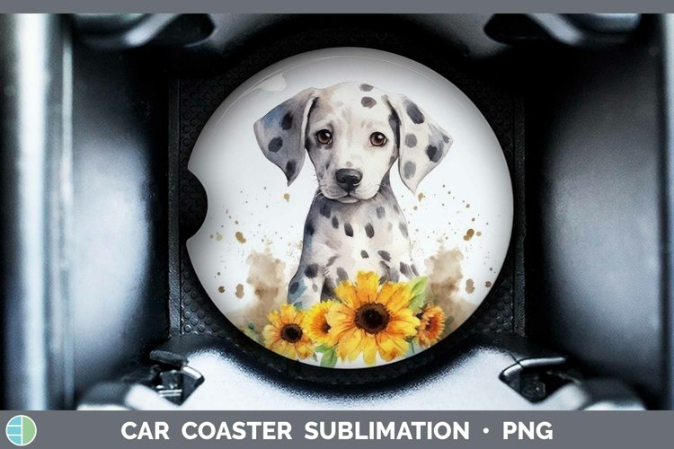GorgeousCartoon Watercolor Car Coaster design.
