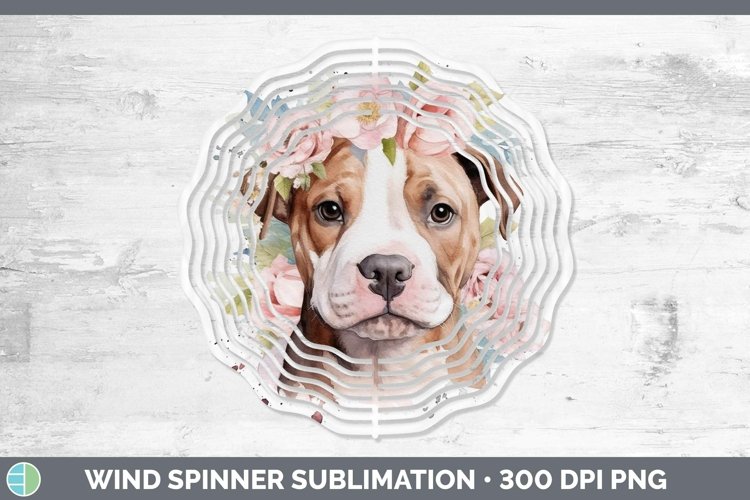 GorgeousWatercolor Dog Wind Spinner design.