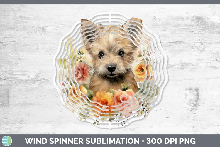 GorgeousWatercolor Dog Wind Spinner design.