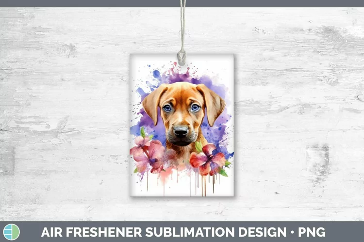 Watercolor Dog Rhodesian Ridgeback Air Freshener Sublimation