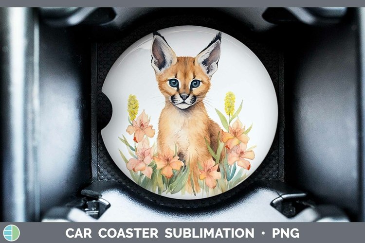 Wild Cats Caracal Car Coaster Sublimation Coaster Designs