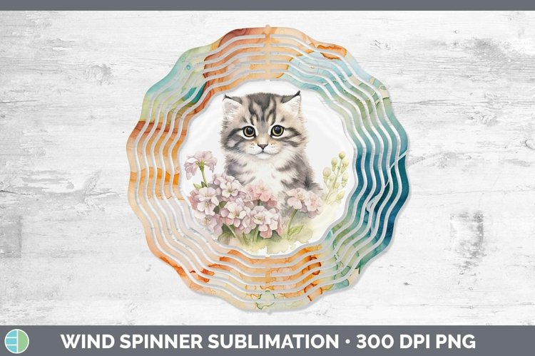 Wild Cats Pallas Cat Wind Spinner Sublimation Spinner Design example image 1