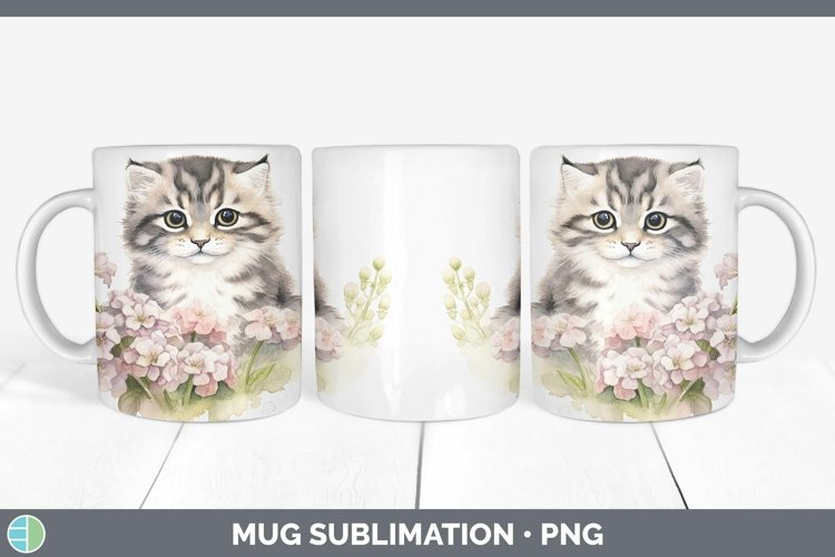 Wild Cats Pallas Cat Mug Wrap Sublimation Coffee Cup Designs example image 1