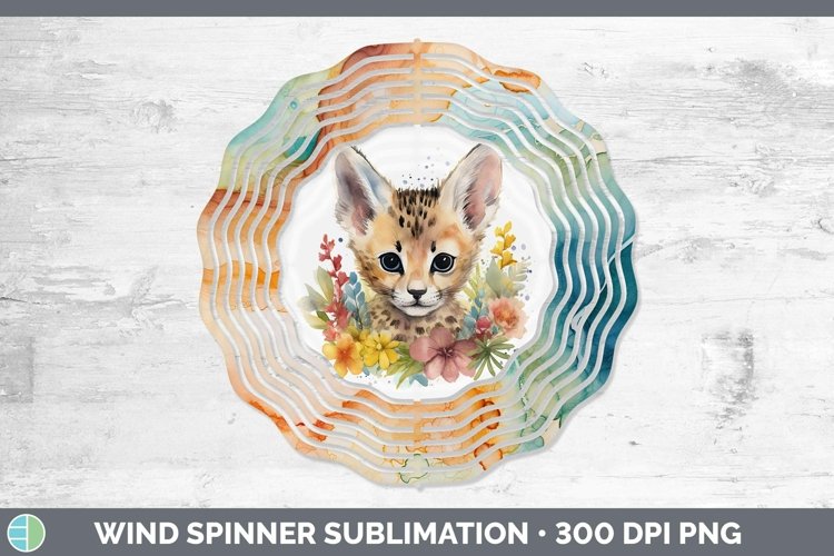 GorgeousWild Cats Wind Spinner design.