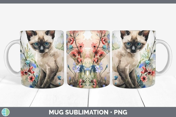 GorgeousBoho Cat Mug Wrap design.