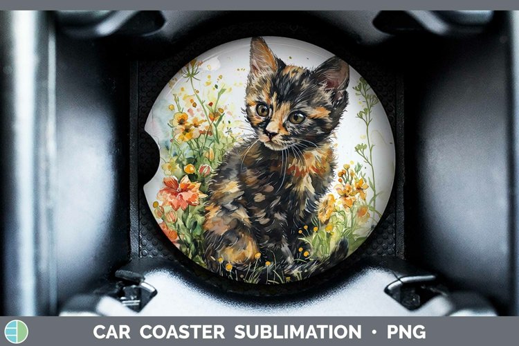 GorgeousBoho Cat Car Coaster design.