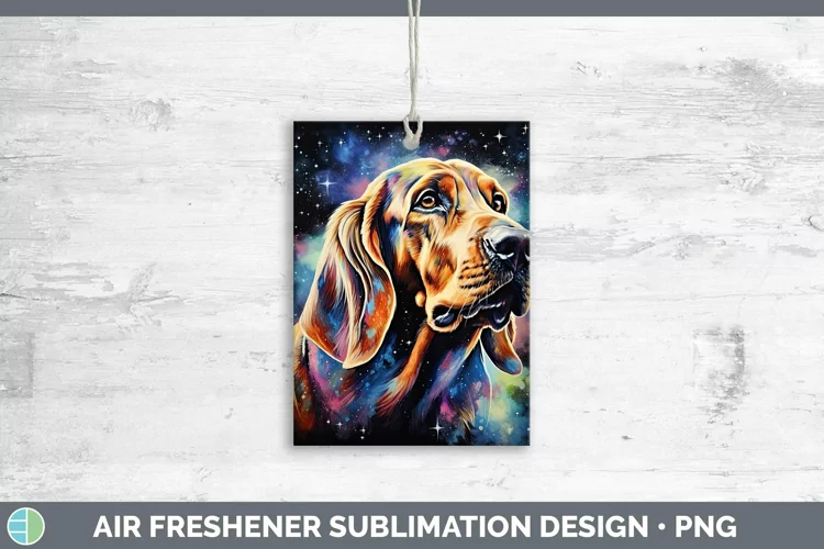Galaxy Bloodhound Air Freshener | Sublimation Car Freshener