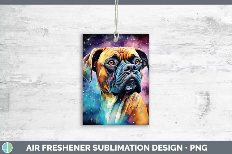 Galaxy Boxer Air Freshener | Sublimation Car Freshener Desig