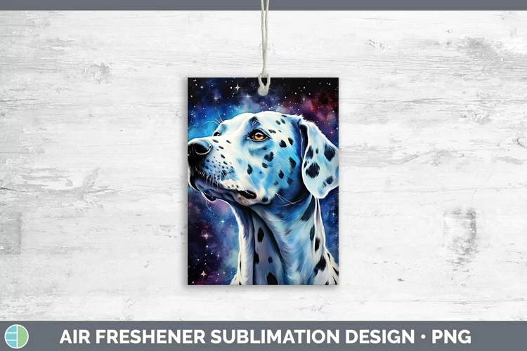 Galaxy Dalmatian Air Freshener | Sublimation Car Freshener D