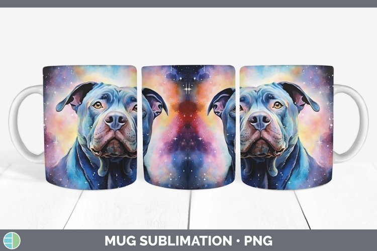 GorgeousGalaxy Dog Mug Wrap design.