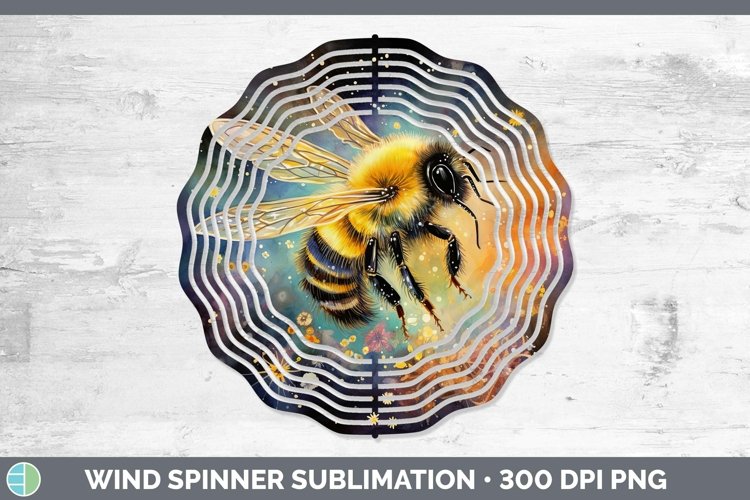 Galaxy Bee Wind Spinner Sublimation Spinner Designs