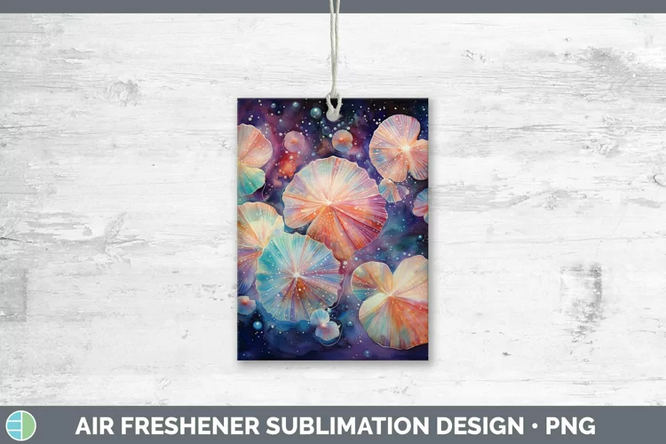 Galaxy Seashell Air Freshener Sublimation Car Freshener Desi