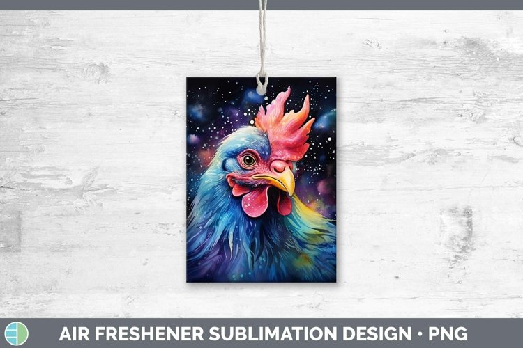 Galaxy Chicken Air Freshener Sublimation Car Freshener Desig