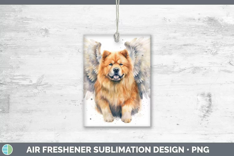 Memorial Watercolor Chow Chow Air Freshener Sublimation Car