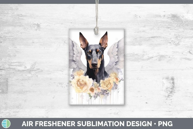 Memorial Watercolor Doberman Pinscher Air Freshener Sublimat example image 1