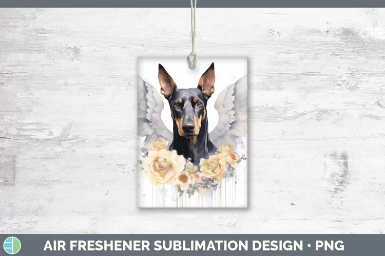 Memorial Watercolor Doberman Pinscher Air Freshener Sublimat