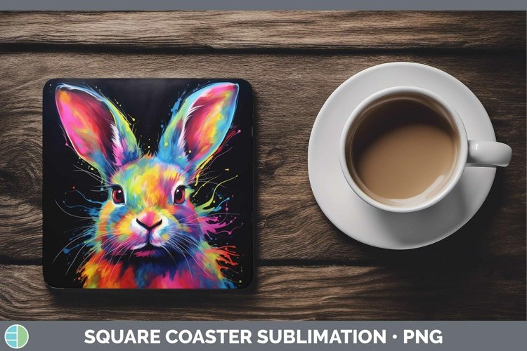 GorgeousNeon Square Coaster design.