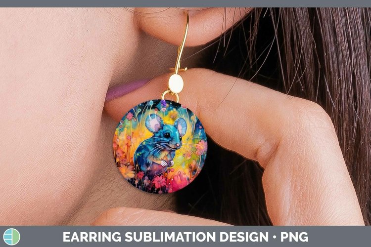 GorgeousNeon Round Earrings design.