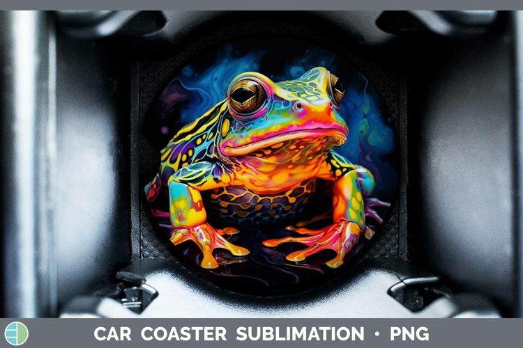 GorgeousNeon Car Coaster design.