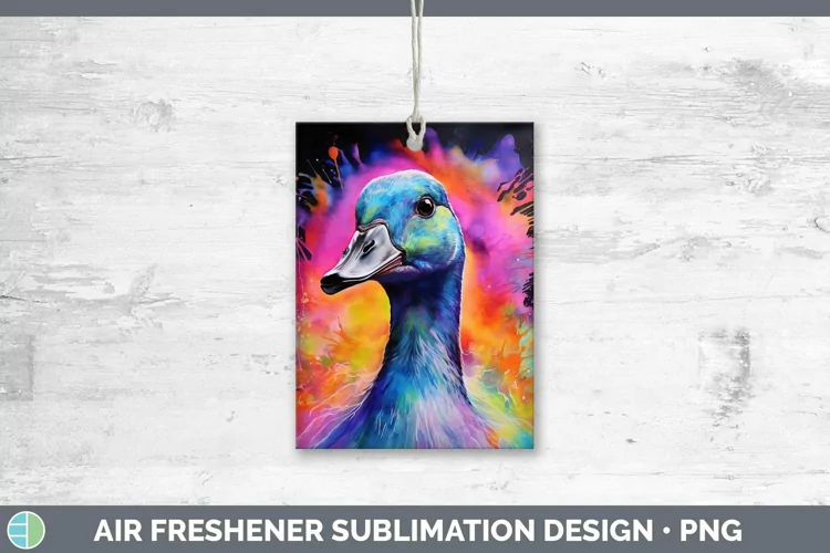 Neon Goose Air Freshener Sublimation Car Freshener Designs