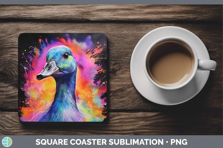 GorgeousNeon Square Coaster design.