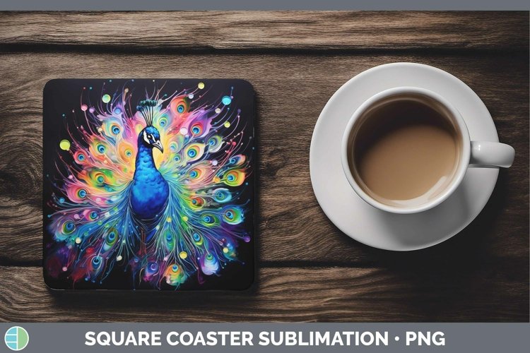 GorgeousNeon Square Coaster design.