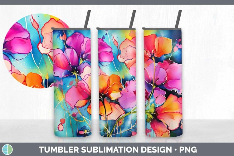 Neon Sweet Pea Tumbler | Sublimation 20 oz Skinny Tumbler De