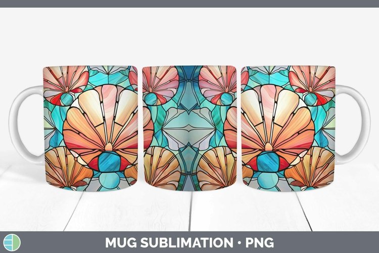GorgeousStained Glass Mug Wrap design.