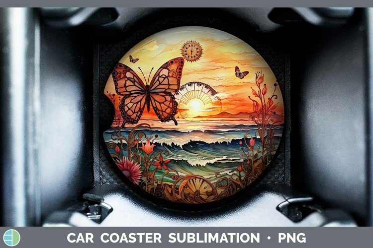 Steampunk Beach Car Coaster Sublimation Coaster Designs