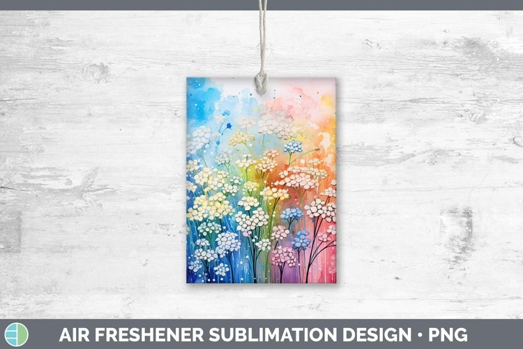 Watercolor Flowers Babys Breath Gypsophila Air Freshener Sub