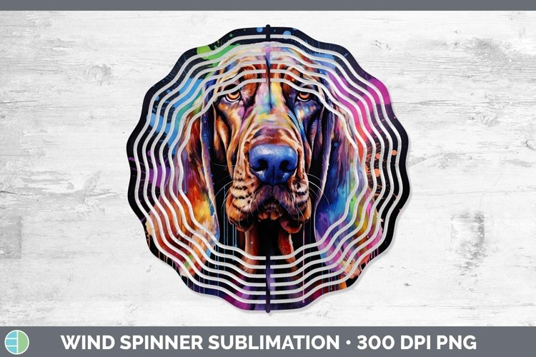 GorgeousRainbow Dog Wind Spinner design.