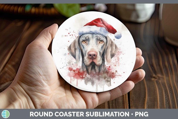 GorgeousSanta Hat Round Coaster design.