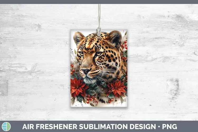 Christmas Leopard Air Freshener Sublimation Car Freshener De