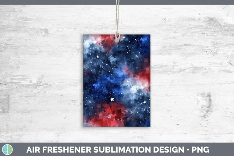 Patriotic Galaxy Air Freshener | Sublimation Car Freshener D