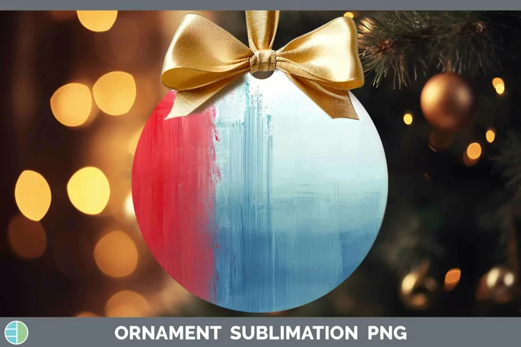 Patriotic Gradient Ombre Ornament | Sublimation Bauble Desig