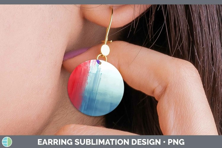 GorgeousPatriotic Round Earrings design.