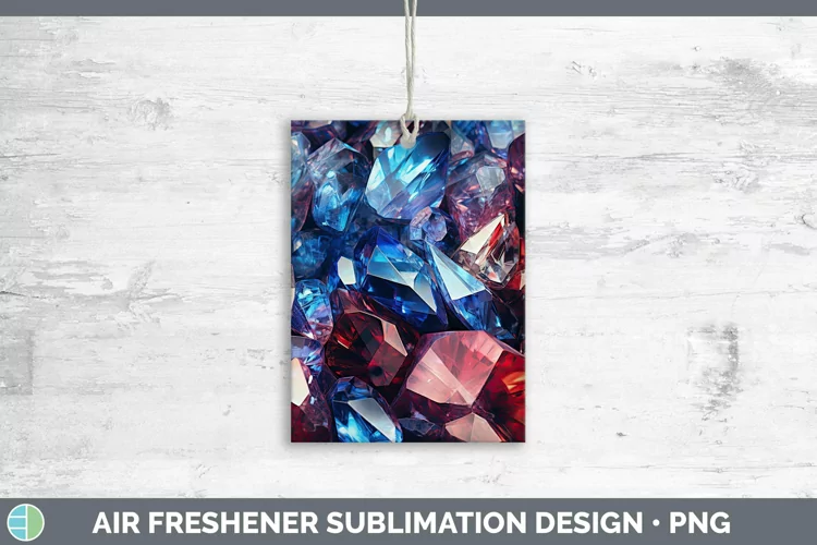 Patriotic Holographic Air Freshener | Sublimation Car Freshe