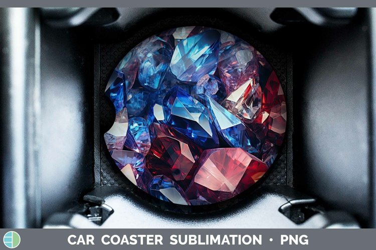 GorgeousPatriotic Car Coaster design.