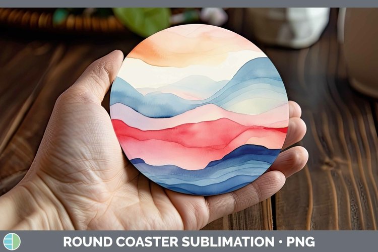 GorgeousPatriotic Round Coaster design.