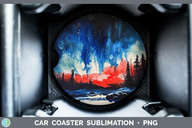 GorgeousPatriotic Car Coaster design.