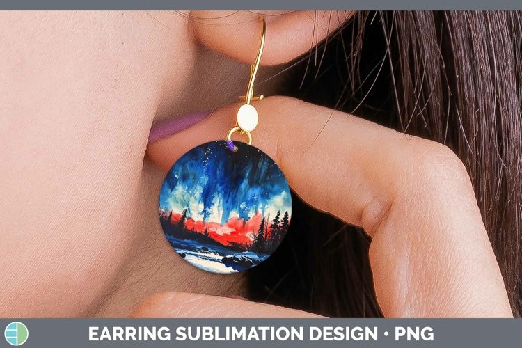 GorgeousPatriotic Round Earrings design.