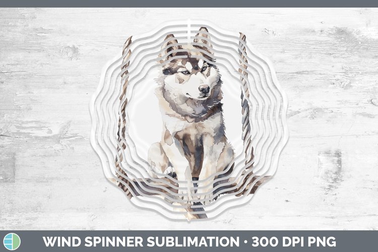 Swinging Dogs Husky Wind Spinner Sublimation Spinner Designs example image 1