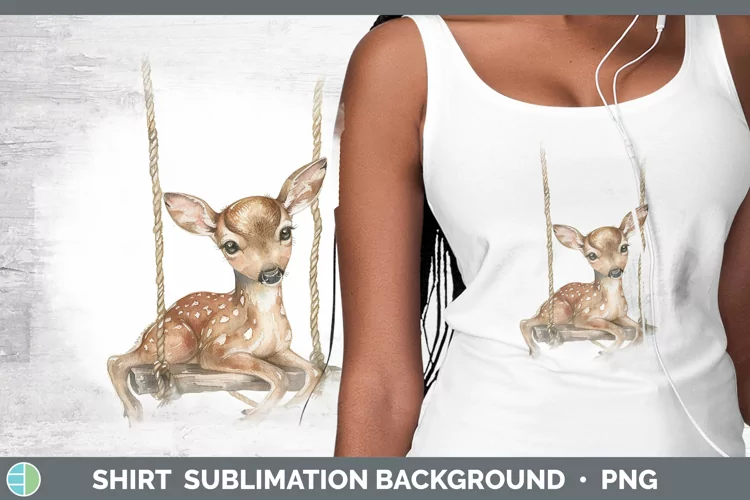 Swinging Deer Shirt Sublimation Sublimation Background Desig