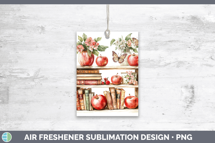 BS05 Bookshelf Apple Air Freshener Sublimation Car Freshener