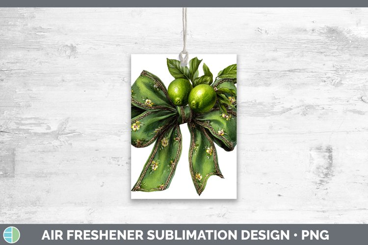 Fruit Bows Lime Air Freshener Sublimation Car Freshener Desi