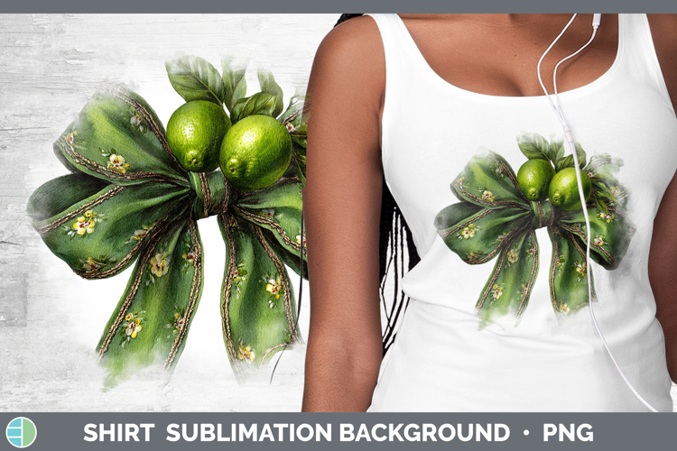Fruit Bows Lime Shirt Sublimation Background Designs