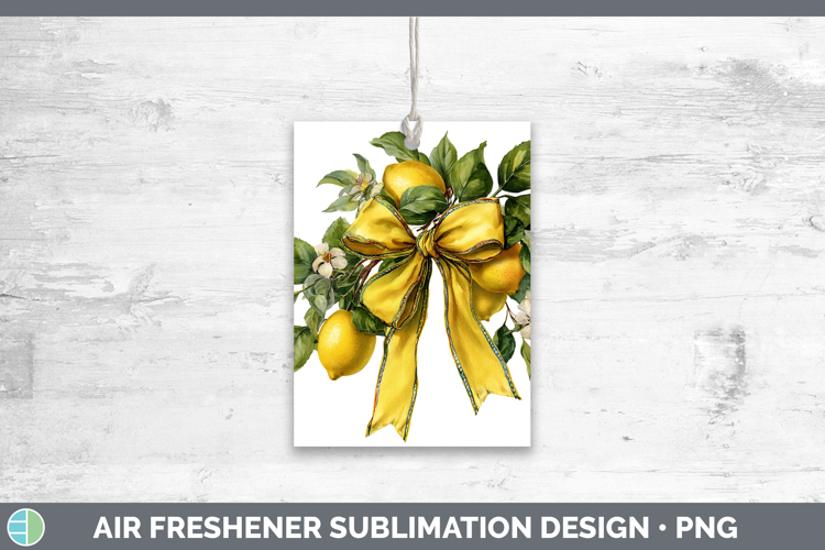 Fruit Bows Lemon Air Freshener Sublimation Car Freshener Des